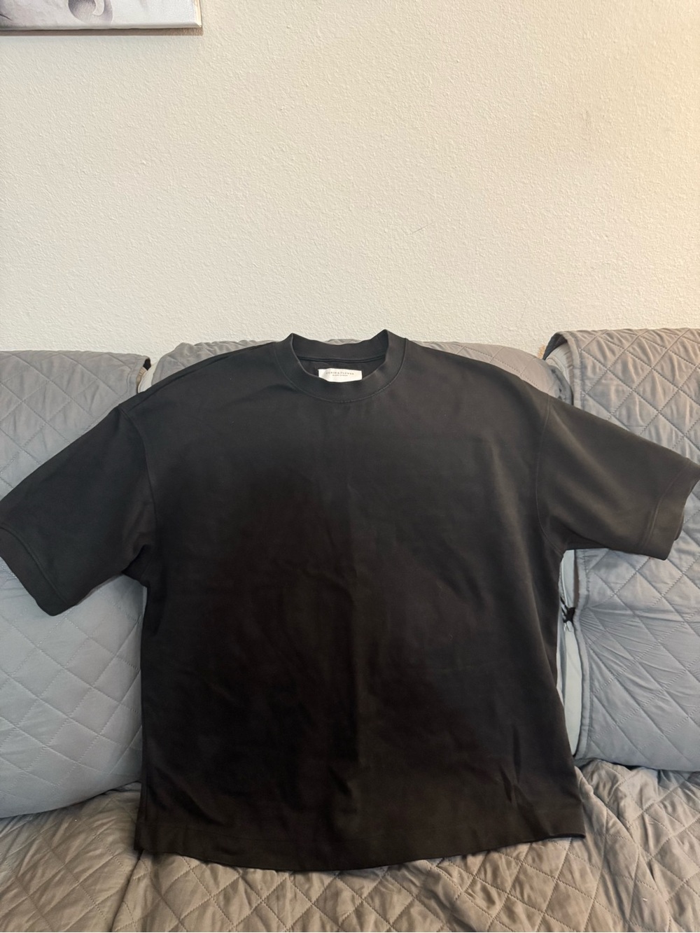 Denim & Flower Men's Black Short Sleeve Crew Tee